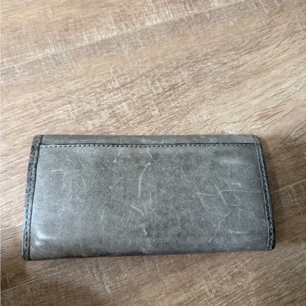 Frye Gray Leather Wallet - Picture 2 of 3